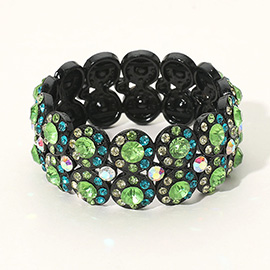 Crystal Rhinestone Stretch Evening Bracelet