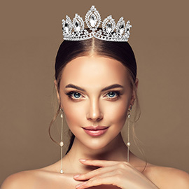 Glass Crystal Pageant Queen Tiara