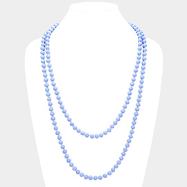 Faceted Beaded Wrap Around Long Necklace