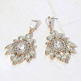 Multi Stone Evening Earrings
