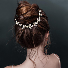 Rhinestone Sprout Leaf Vine Wrap Headpiece