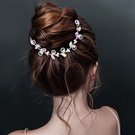 Rhinestone Sprout Leaf Vine Wrap Headpiece