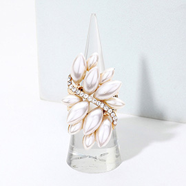 Pearl Cluster Stretch Ring