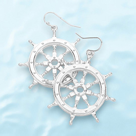 Metal Ship Heel Dangle Earrings