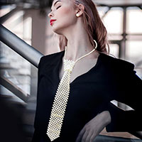 Pearl Neck Tie Necklace