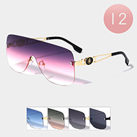 12PCS - Lion Pointed Tinted Wayfarer Sunglasses