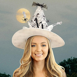 Spider Web Halloween Witch Hat