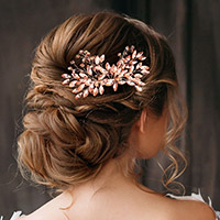 Marquise Rhinestone Embellished Hair Comb