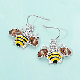 Bumble Bee Dangle Earrings