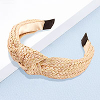 Boho Raffia Knot Headband