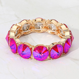 Round Stone Stretch Evening Bracelet