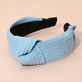 Straw Knot Burnout Headband