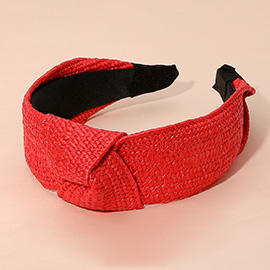 Straw Knot Burnout Headband