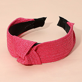 Straw Knot Burnout Headband