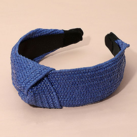 Straw Knot Burnout Headband