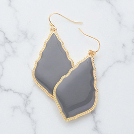 Enamel Petal Dangle Earrings