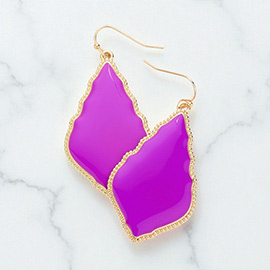 Enamel Petal Dangle Earrings