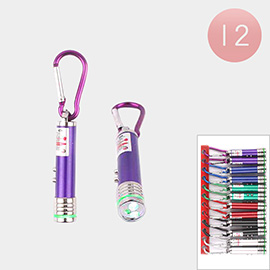 12PCS - Flashlight Keychains