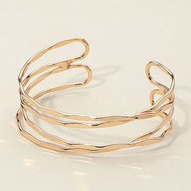 Crisscross Metal Cuff Bracelet