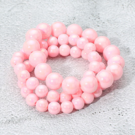 3PCS - Hologram Beaded Stretch Bracelets