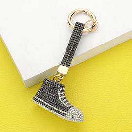 Rhinestone Pave Sneaker Keychain