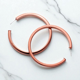 Colored Metal Hoop Earrings