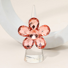 Flower Stone Cluster Stretch Ring