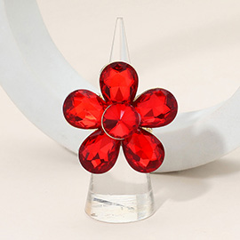 Flower Stone Cluster Stretch Ring