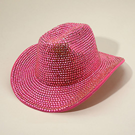 Bling Studded Fedora Hat
