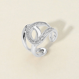 SECRET BOX_Stainless Steel Stone Paved Adjustable Ring