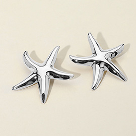 SECRET BOX_Stainless Steel Starfish Earrings