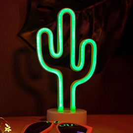 Neon Night LED Cactus Light Stand