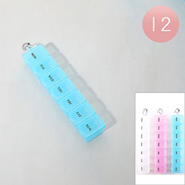 12PCS - 7day Weekly Pill Organizer Cases