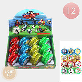 12PCS - Light Up Football Yoyo Toys