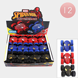 12PCS - Spider Man 4WD Vehicle Roll Toys