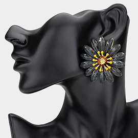 Enamel Flower Earrings