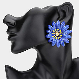 Enamel Flower Earrings
