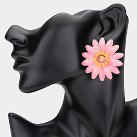 Enamel Flower Earrings