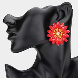 Enamel Flower Earrings