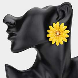 Enamel Flower Earrings