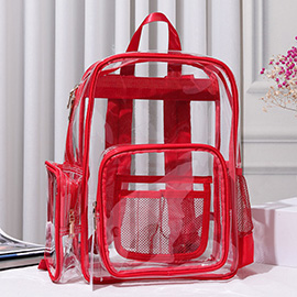 Clear Transparent School Backpack Bag