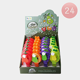 24PCS - Portable Fruit Handheld Fans