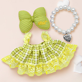 Mini Doll Star Bow Dress Outfit Set