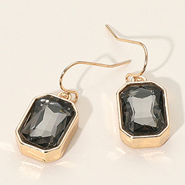 Iridescent Faceted Drop Dangle Earrings