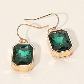 Iridescent Faceted Drop Dangle Earrings