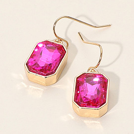 Iridescent Faceted Drop Dangle Earrings