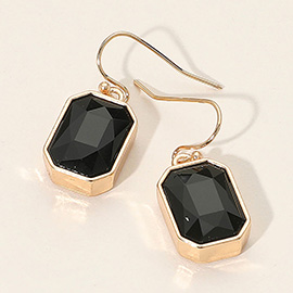 Iridescent Faceted Drop Dangle Earrings