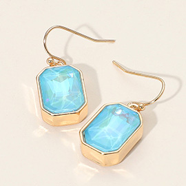 Iridescent Faceted Drop Dangle Earrings