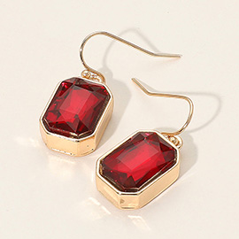 Iridescent Faceted Drop Dangle Earrings