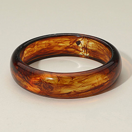Classic Marbled Celluloid Acetate Bangle Bracelet